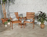 Royalcraft Napoli Companion Duo Love Seat Acacia Set Royalcraft Napoli Companion Duo Love Seat Acacia Set